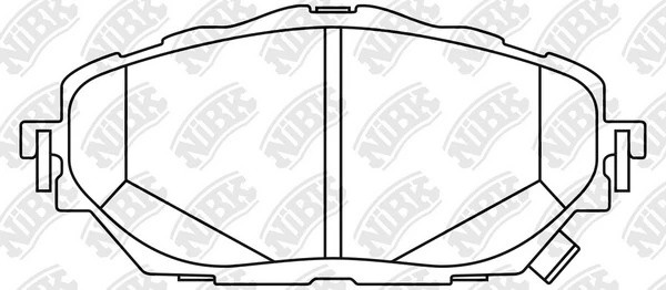 Колодки тормозные TOYOTA C-HR (16-) передние (4шт.) NIBK PN1858 NIBK