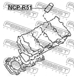 Кольцо уплотнительное свечного колодца NCP-R51 FEBEST