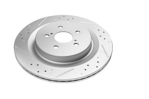 Задний тормозной диск Evolution с перфорацией и насечками, в покрытии GEOMET CBR3547 POWERSTOP