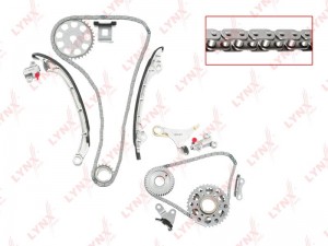 к-кт цепи ГРМ!\ Toyota Land Cruiser Prado 150 2.7 TK-0074 LYNXAUTO
