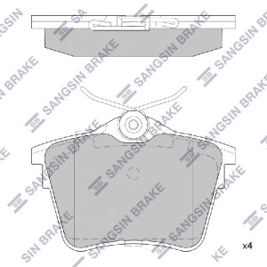 Колодки задние CITROEN C5 III 08-, PEUGEOT 407 05- SP1897 SP1897 SANGSIN
