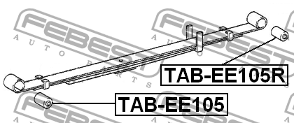 Сайлентблок задней рессоры TAB-EE105R FEBEST