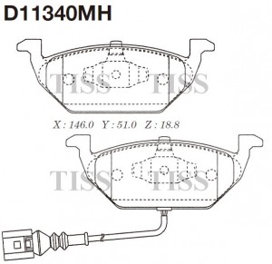 Колодки тормозные дисковые  AUDI A2 (8Z0) D11340MH D11340MH MK KASHIYAMA