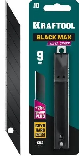 Лезвие для ножа сегментированное 9мм 10шт. KRAFTOOL 0960209S10 KRAF TOOL