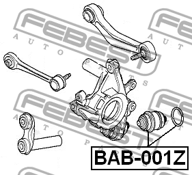 Сайлентблок BAB-001Z BAB-001Z FEBEST