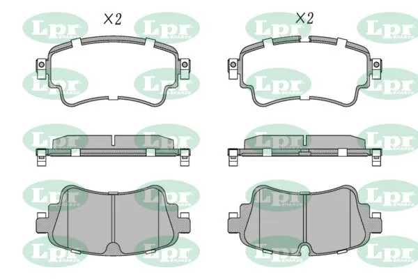 Колодки тормозные AUDI A4Q7 15- задние 05P2039 05P2039 LPR