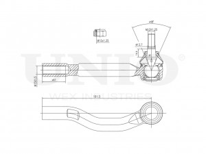 Наконечник рулевой правый SSP-10003 UNIO