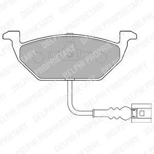 LP1514 колодки дисковые п.\ VWGolf, Skoda Octavia 1.4-1.9SD 99>датч. LP1514 DELPHI