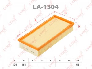 фильтр воздушный!\Citroen C5/C8/Evasion/Jumpy/Xantia 1.4-2.2 95>,Peugeot 406/607 LA-1304 LYNXAUTO