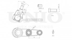 Опора шаровая передняя нижняя SSP-20074 UNIO