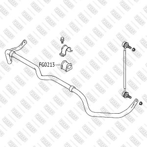 втулка стабилизатора переднего!\ Suzuki Grand Vitara 06> FG0213 FIXAR