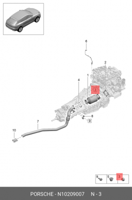 VW POLO (SED RUS) (2011-2020) M10x1.5 N 102 090 07 VAG
