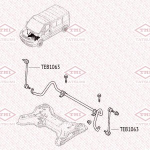 Тяга стабилизатора передняя L/R RENAULT Espace/Laguna 01-Opel Vivaro 01- TEB1063 TEB1063 TATSUMI