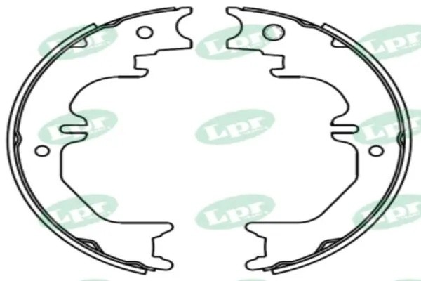 Колодки барабанные LEXUS LX470 98-08, TOYOTA LAND CRUISER 100/120/150 01084 01084 LPR