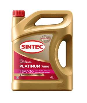 Масло моторное SINTEC Platinum 7000 A5/B5 5W30 синт.4л 600158 SINTEC