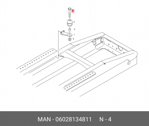 Стопорный винт с 6-гран. гол. M12X1,5X30 06028134811 MAN