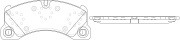 Колодки тормозные передние PORSCHE CAYENNE 07-08/VW TOUAREG (1LT/1LU) 03-10 BP33 BP33529 SB NAGAMOCHI