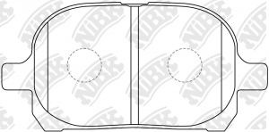 Колодки тормозные TOYOTA Camry (V20) LEXUS передние (4шт.) NIBK PN1401 NIBK