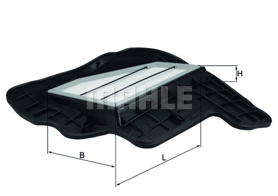 Фильтр воздушный BMW 5 (F07,F10),6 (F06,F12),7 (F01,F02,F03),X5 (E70),X6 (E71) ( LX1685/5 MAHLE KNECHT