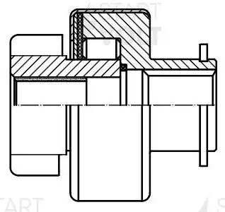 Привод стартера (бендикс) для а/м BMW X5 E53 (01-)/5 E60 (02-)/7 E65 (02-) 3.0D  VCS 2633 START VOLT