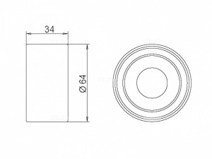 Ролик ГРМ PEUGEOT Boxer (99-) CITROEN Jumper (02-) обводной GMB GT60530 GMB