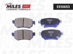 Колодки тормозные задние (Смесь CERAMIC серия PRO) MAZDA 6 12- (TRW GDB3632) E51 E510653 MILES