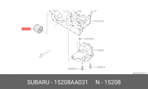 Фильтр масляный SUBARU 15208-AA031 15208AA031 SUBARU