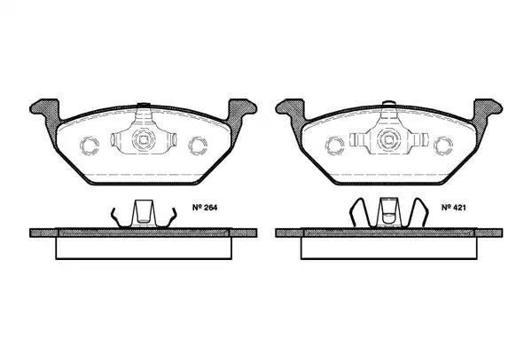 633 20 644 020-SX !колодки дисковые п.\ VW Golf 1.4/1.9SD 97-99, Skoda Octavia 1 063320 REMSA
