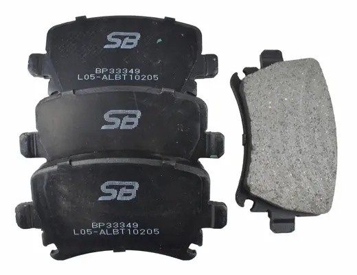 Колодки тормозные задние (AUDI A6 (C6), Q3 (8U), VW PASSAT (36_, 3C_), TIGUAN) B BP33349 SB NAGAMOCHI
