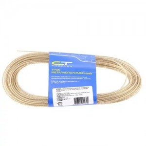 Трос металлополимерный прозрачный 4.0ммх20м СИБРТЕХ 47631 SIBRTEC