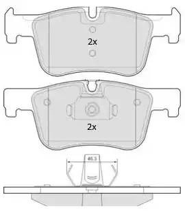 колодки дисковые передние!\ BMW F20/F21 1.6-1.8i/2.0D 11> FBP1873 FREMAX