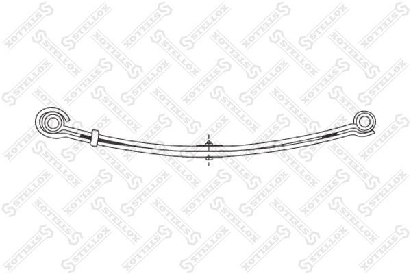 рессора однолист. !перед 1/29х80x32 860+940 S16 \MB Atego 84-55616-SX STELLOX