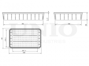 Фильтр воздушный FLT-10042 UNIO