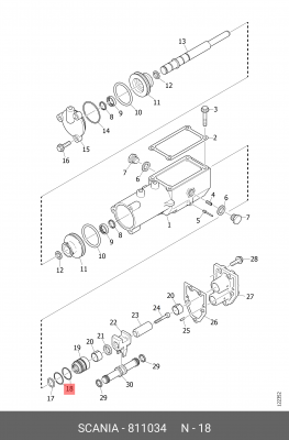 Уплотнительное кольцо 811034 SCANIA
