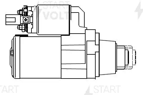 Стартер для а/м Nissan Murano II (08-)/Teana J32 (08-) 3.5i 1,7кВт (LSt 1421) LST 1421 START VOLT