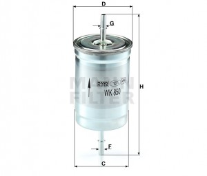 Фильтр топливный WK850 WK850 MANN FILTER