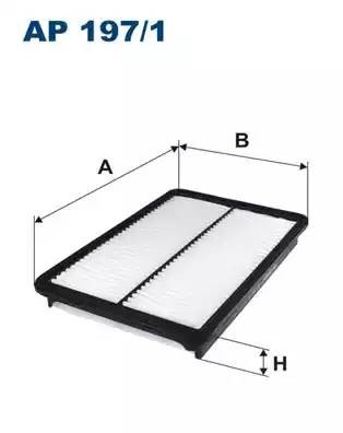 фильтр воздушный! \Hyundai Santa Fe 2.0/2.2CRDi 12> AP1971 FILTRON