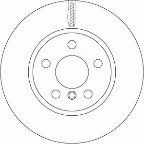 Диск тормозной передний MINI (F54-56), BMW 2 (F45) DF6757 DF6757 TRW