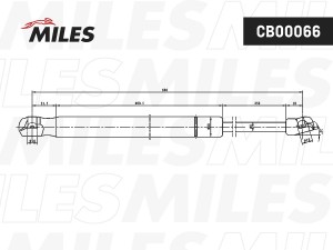 Упор газовый капота VW TIGUAN ALLSPACE (BW2), TIGUAN II CB00066 CB00066 MILES