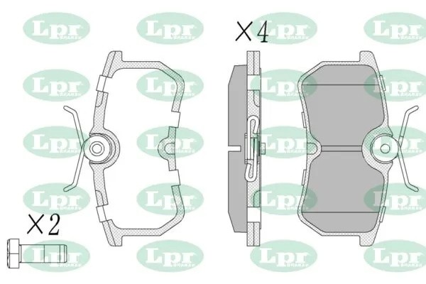 Комплект тормозных колодок 05P697 05P697 LPR