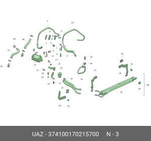 Кольцо УАЗ уплотнительное крышки сальника КПП (ОАО УАЗ) 374100170215700 UAZ UAZ