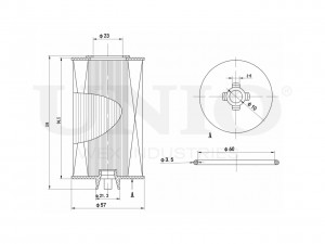 Фильтр масляный (eco) FLT-20001 UNIO