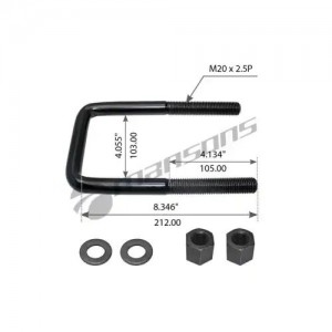 Стремянка передней рессоры M20x2.5х120/122 h210 900.776 MANSONS