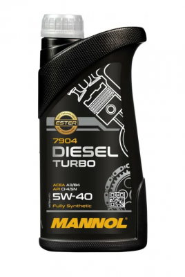 Масло моторное MANNOL TURBO DIESEL 5W40 CI-4/SN синт.1л 7904 1010 MANNOL