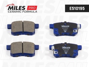 Колодки тормозные задние (Смесь CERAMIC серия PRO) HONDA ACCORD 2.0-2.4 МКПП 08- E510195 MILES