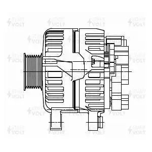 Генератор для а/м Toyota Avensis T250 03- 2.0i/2.4i 100A LG1917 LG 1917 START VOLT