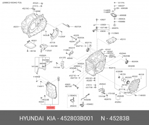 Поддон масляный АКПП HYUNDAI ix35 (10-) (TCI) OE 452803B001 HYUNDAI KIA