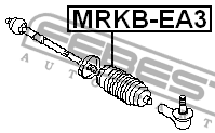 Пыльник рулевой MITSUBISHI GALANT EA3A/EA8A USA 1996-2003 MRKB-EA3 MRKB-EA3 FEBEST