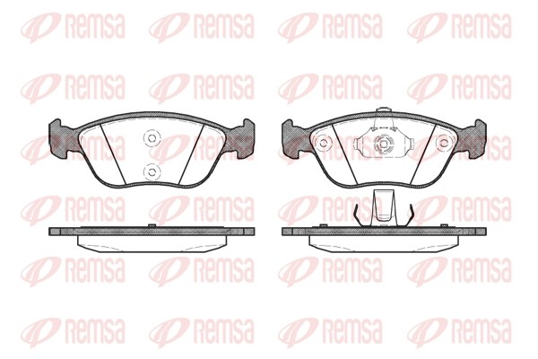 722 00 FDB1285 !колодки дисковые п.\ Volvo S70/V70 2.0i-2.5iT 16V/20V 97-00 0722.00 REMSA
