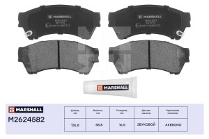 Торм. колодки дисковые передн. Mazda II GH 07- M2624582 M2624582 MARSHALL